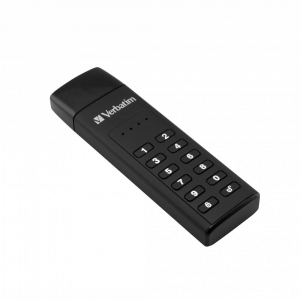Pen Drive 128GB Verbatim Keypad Secure fekete USB 3.0 (49429)
